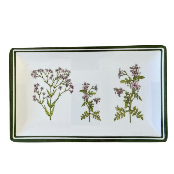 Shabby Chic Melamine Purple Floral Appetizer Dessert Plates 8x5 Set of 4 New - Picture 8 of 15